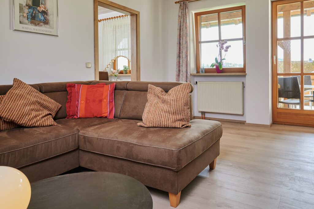 Ferienwohnung Zum Schottental Wohnzimmer mit Sofa